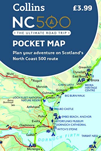 NC500 Pocket Map By Collins Maps